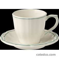 Tasse et soucoupe thé U.S. - 25 cl - diam. 15,3 cm