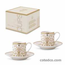 Set 2 Tasses café 8cl & soucoupe