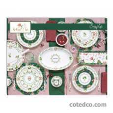 Coffret 4 Assiettes dessert 19cm assorties