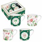 Coffret 4 Mugs 30cl en porcelaine