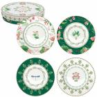 Coffret 4 Assiettes dessert 19cm assorties