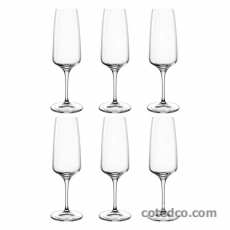 Coffret 6 Flutes 24cl & 21cm