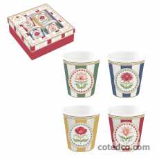 Coffret 4 gobelets café 9cl