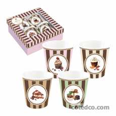 Coffret 4 gobelets café 9cl