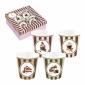 Coffret 4 gobelets café 9cl