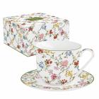 Tasse déjeuner & soucoupe - 33cl