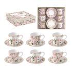 Coffret 6 P-Tasse café en Porcelaine