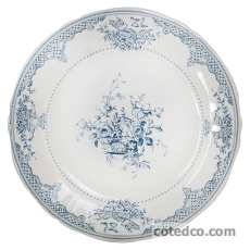 Assiette dessert - Fleurs - diam. 21.8 cm