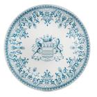 Assiette plate - Blason - diam. 27.4 cm