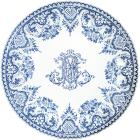 Assiette plate - Monogramme - diam. 27.4 cm