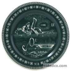 Assiette mignardise - Rébus - diam. 12.8 cm