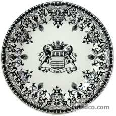 Assiette plate - Blason - diam. 27.4 cm