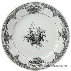 Assiette plate - Fleurs - diam. 27.4 cm