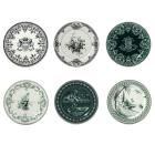 Coffret de 6 Assiettes mignardise - diam. 12.8 cm